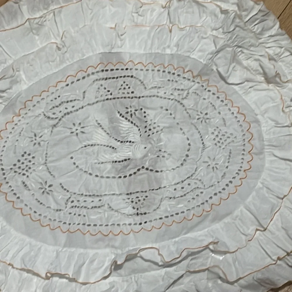 Dainty White lace pillow covering